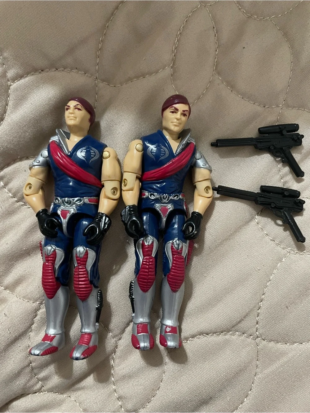 G.I. JOE ARAH Tomax & Xamot Crimson Guard Twins Complete Hasbro Vintage 1985